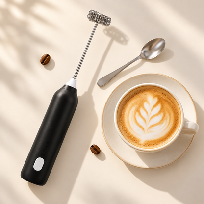 3-Speed Rechargeable Milk Frother & Mini Whisk.
